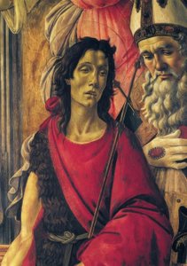 Thronende Madonna mit dem Kinde, Engeln und Heiligen