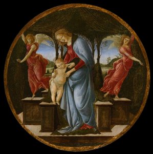 Jungfrau und Kind mit zwei Engeln, 1485-1495