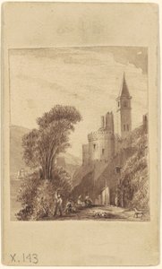 Schloss und Figuren