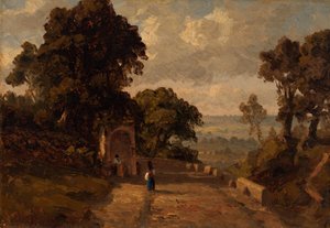 In der Nähe von Ariccia, Italien von Sanford Robinson Gifford