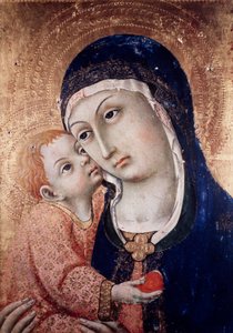 Madonna mit Kind von Sano di also Ansano di Pietro di Mencio Pietro