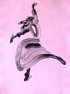 Abstrakter Tanzfluss