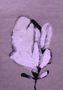 Abstrakte weiße Blume