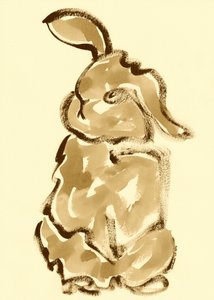 Charmanter Sepia-Hase von Santhosh ch