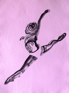 Fließender Ballettsprung