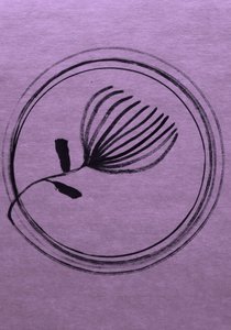 Minimaler violetter Blumenkreis