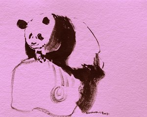 Rosa Panda-Skizze
