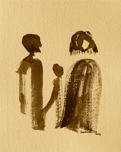 Ruhige Familienbindung