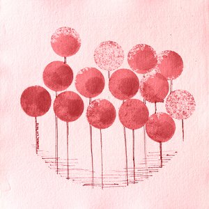 Rote Kreisblüten
