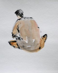 Sitzende Aktfigur