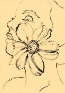Gelassenes Blüten-Gesicht