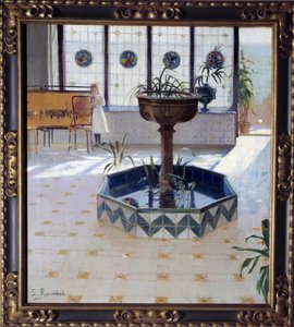 Der Brunnen unter der Veranda von Santiago Rusinol i Prats