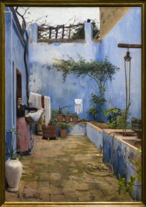 Der blaue Patio