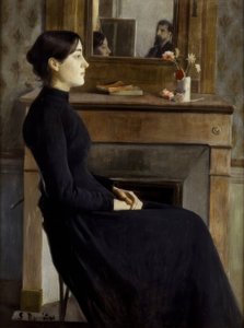 Weibliche Figur von Santiago Rusiñol
