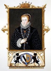 Porträt von Frances Sidney (gest. ca. 1589), Gräfin von Sussex aus 
