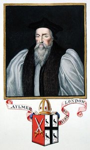 Porträt von John Aylmer (1521-94) Bischof von London von Sarah Countess of Essex