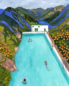 Bergpool-Rückzugsort von Sarah Gesek