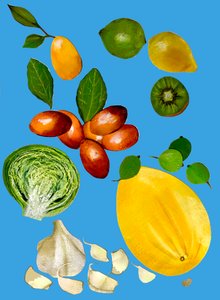 Obst und Gemüse von Sarah Thompson Engels