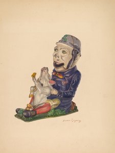 Spielzeugbank: Paddy und das Schwein, ca. 1938 von Sarkis Erganian