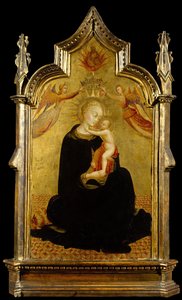 Madonna mit Kind und Engeln, ca. 1445-1450