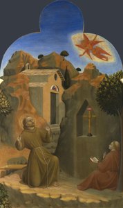 Die Stigmatisation des Heiligen Franziskus vom Borgo del Santo Sepolcro Altarbild, 1437-1444 von Sassetta