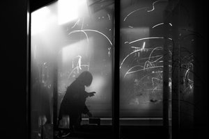 Traumhafte Fenstersilhouette