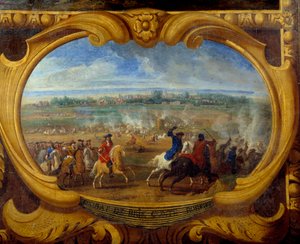 Die Taten von Louis II. Prinz von Bourbon Condé (Grand Condé) (1621-1686), Schlacht von Brie (Detail) von Sauveur Le Conte