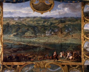 Die Taten von Prinz Louis II. von Bourbon Condé, bekannt als der Große Condé (1621-1686): Schlacht von Freiburg (1644) während des Dreißigjährigen Krieges - Gemälde von Savior The Tale (1659-1694)