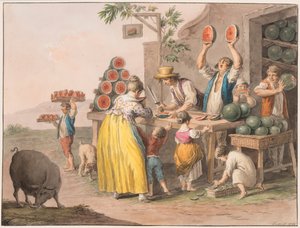 Neapolitanischer Wassermelonenladen von Saverio della Gatta