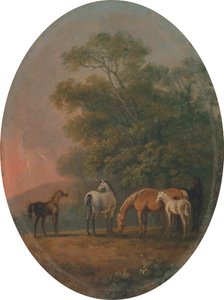 Stuten und Fohlen [1795, Royal Academy of Arts, London, Ausstellungskatalog] von Sawrey Gilpin