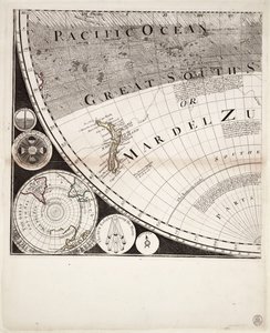 Eine neue und korrekte Weltkarte (Ausschnitt), ca. 1774