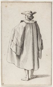 Stehender Mann von hinten gesehen
