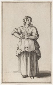 Stehende Dienerin von Sébastien Le Clerc the elder