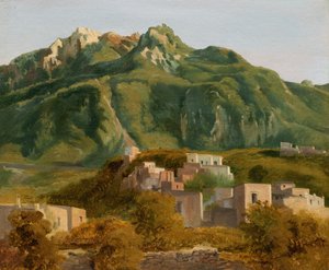 Dorf auf der Insel Ischia von Sébastien Louis Guillaume Norblin de la Gourdaine