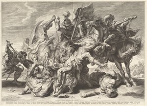 Löwenjagd von Schelte Adams Bolswert after Sir Peter Paul Rubens