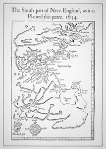 Karte einschließlich Massachusetts Bay