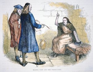 Martha Corey wird während der Hexenprozesse von Salem 1692 der Hexerei beschuldigt