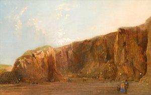 Holyhead Mountain 1857; Vorbereitung auf die große Sprengung von School British