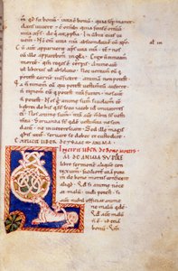 Miniaturseite des Alten Testaments. 13. Jahrhundert. Karolingische Ära. Biblioteca Trivulziana, Mailand