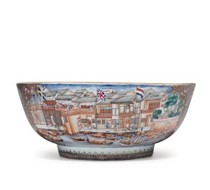 Eine große Hong-Schale, ca. 1785
