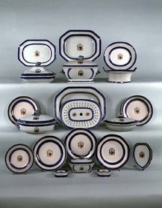 Chinesisches Export-Geschirr, ca. 1790 von School Chinese