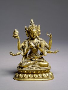 Sitzende Usnisavijaya, Qing-Dynastie von School Chinese