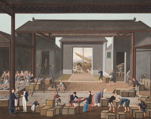Teeproduktion, ca. 1820 von School Chinese