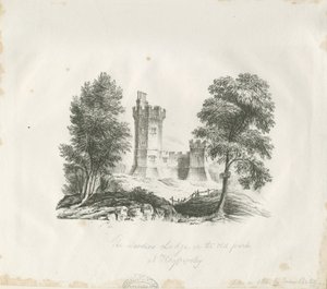 Biddulph - Wächterhaus im Knypersley Park: Gravur von School English