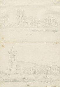Blymhill Kirche: Bleistiftzeichnungen von School English