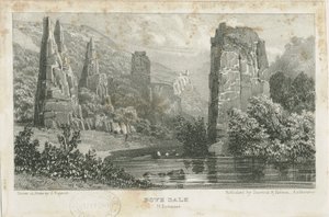 Dovedale - Landschaft: Lithographie, nd [ca. 1839] (Druck)