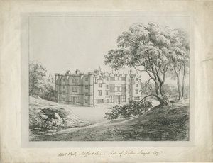 Keele Hall: Lithografie von School English