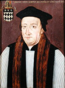 Porträt von William of Waynflete, Bischof Wayneflete von School English