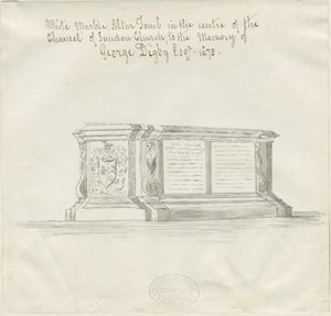 Sandon Kirche - Grab von George Digby