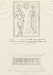 Sandon Kirche - Grab von Hugh Erdeswicke und Cecilia [Bassett]